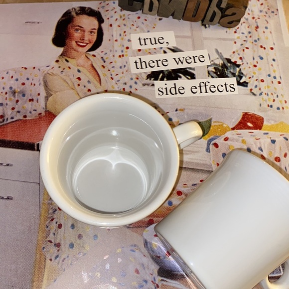 ☕️HOMER LAUGHLIN CHINA CO. ‘Fiesta’ Java Mugs in White - Picture 8 of 8